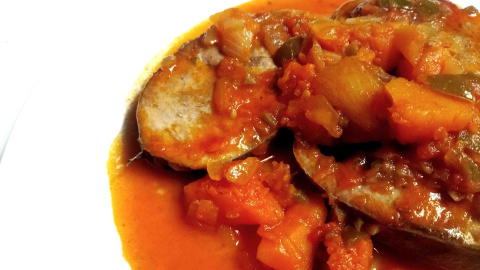 Receta de marmitako de atún y calabaza. Receta de marmitako de atún y calabaza. Pato Confinado.