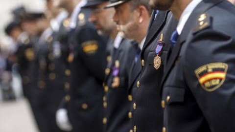 Agentes del Cuerpo de Policía Nacional durante la celebración del Día de la Policía Nacional en la Comunitat Valenciana. EUROPA PRESS/Rober Solsona Agentes del Cuerpo de Policía Nacional durante la celebración del Día de la Policía Nacional en la Comunitat Valenciana. EUROPA PRESS/Rober Solsona
