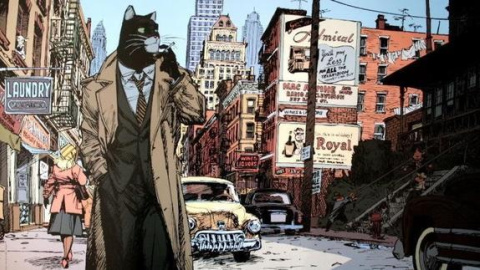 Dibujo del mítico cómic 'Blacksad', de Juan Díaz Canales y Juanjo Guarnido Dibujo del mítico cómic 'Blacksad', de Juan Díaz Canales y Juanjo Guarnido