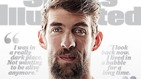 Portada de 'Sports Illustrated', con la entrevista a Phelps. Portada de 'Sports Illustrated', con la entrevista a Phelps.