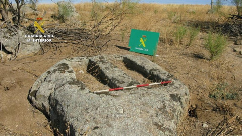 Tumbas visigodas descubiertas por la Guardai Civil. E.P. Tumbas visigodas descubiertas por la Guardai Civil. E.P.