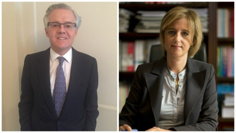 Sebastián Albella y Ana María Martínez-Pina. / Europa Press Sebastián Albella y Ana María Martínez-Pina. / Europa Press