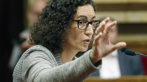 Marta Rovira, de Jutns pel Sí, este jueves en el Parlament./ EFE Marta Rovira, de Jutns pel Sí, este jueves en el Parlament./ EFE