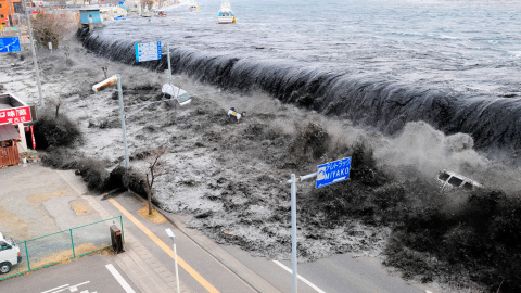 Imagen del Tsunami del 2011, en Fukushima. EFE Imagen del Tsunami del 2011, en Fukushima. EFE