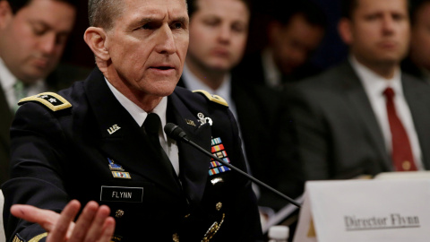 El general retirado Michael Flynn, próximo asesor de seguridad nacional, en un comparecencia en Congreso de EEUU. REUTERS/Gary Cameron