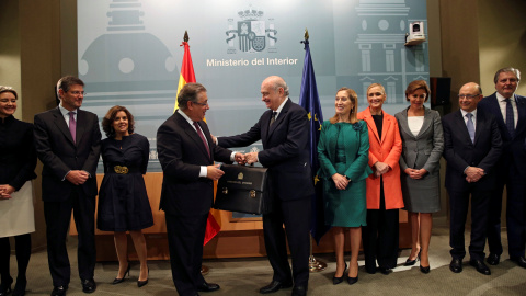 El exministro de Interior Jorge Fernández Díaz en el acto de traspaso de cartera con su sucesor Juan Ignacio Zoido. REUTERS/Susana Vera El exministro de Interior Jorge Fernández Díaz en el acto de traspaso de cartera con su sucesor Juan Ignacio Zoido. REUTERS/Susana Vera