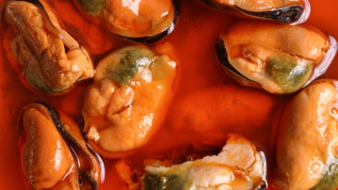 Mejillones en escabeche casero. Mejillones en escabeche casero.