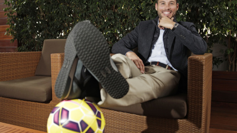 El futbolista del Levante David Navarro. El futbolista del Levante David Navarro.