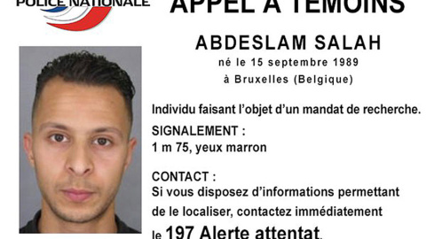 La alerta emitida por la Policía francesa sobre el terrorista Abdeslam Salah. REUTERS La alerta emitida por la Policía francesa sobre el terrorista Abdeslam Salah. REUTERS