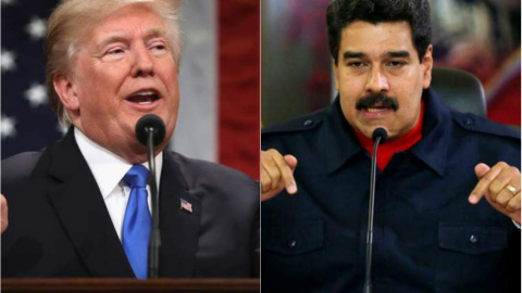 Donald Trump y Nicolás Maduro. EFE Donald Trump y Nicolás Maduro. EFE