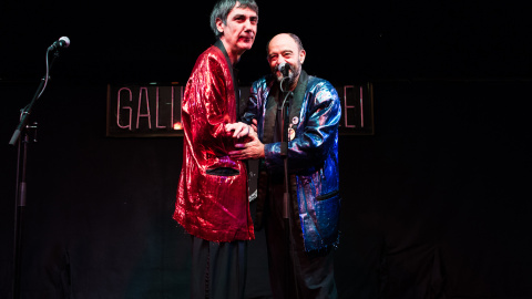 Cansado y Faemino, en la sala Galileo Galilei. / TONI JULIÁ