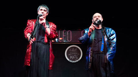 Cansado y Faemino, en la sala Galileo Galilei. / TONI JULIÁ