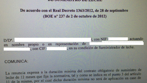 Renuncia contrato Renuncia contrato