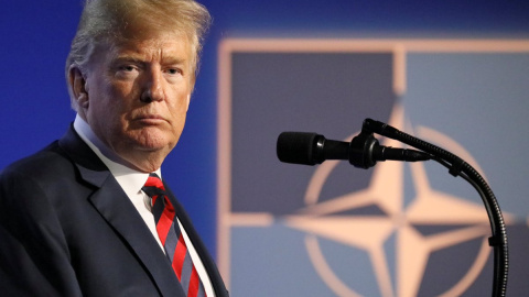 El presidente de EEUU, Donald Trump, en una reunión de la OTAN. REUTERS El presidente de EEUU, Donald Trump, en una reunión de la OTAN. REUTERS