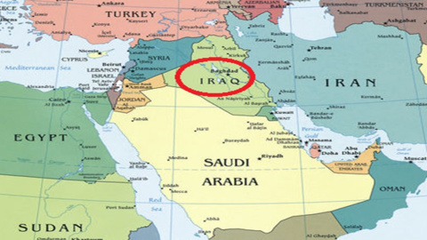 Irak y sus países vecinos. Irak y sus países vecinos.