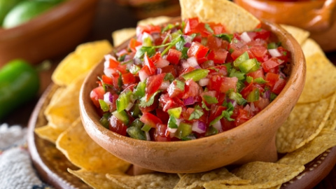 Pico de gallo, salsa mexicana. Receta pico de gallo.