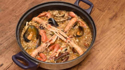 Arroz caldoso a la marinera. Arroz caldoso a la marinera.