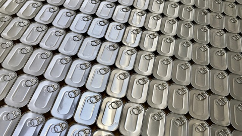 Las latas de conserva contienen un film protector hecho con bisfenol A. Foto: Alex S. en Pixabay. Latas conserva.