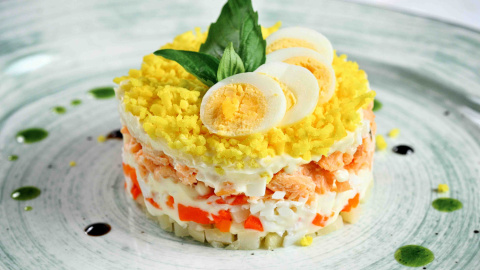 Ensalada mimosa. Ensalada mimosa.