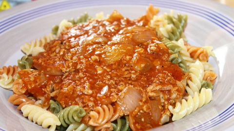 Boloñesa vegana. Foto: Kalhh /Pixabay. Boloñesa vegana.