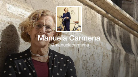 Imagen del perfil de Manuela Carmena en Twitter. Imagen del perfil de Manuela Carmena en Twitter.