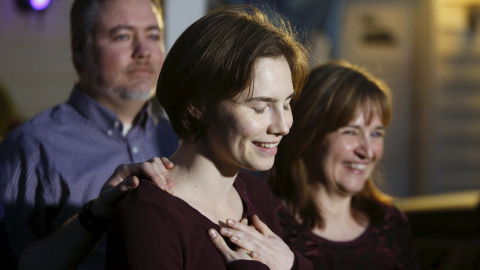 Amanda Knox ofreció una rueda de prensa en Seattle tras conocer su absolución. REUTERS/Jason Redmond Amanda Knox ofreció una rueda de prensa en Seattle tras conocer su absolución. REUTERS/Jason Redmond