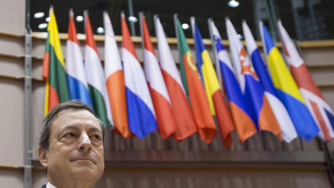 El presidente del BCE, Mario Draghi, en una comparecencia en el Parlamento Europeo. REUTERS/Yves Herman El presidente del BCE, Mario Draghi, en una comparecencia en el Parlamento Europeo. REUTERS/Yves Herman