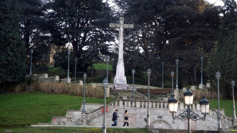 La cruz de O Castro, en Vigo. La cruz de O Castro, en Vigo.