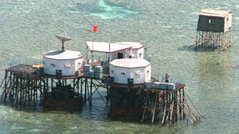 El Arrecife Mischief, donde China ha construido hasta un aeropuerto, es reclamada por Taiwán, Filipinas y Vietnam.- GETTY