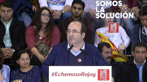 Miquel Iceta en el mitin del PSOE de esta tarde en L' Hospitalet Miquel Iceta en el mitin del PSOE de esta tarde en L' Hospitalet