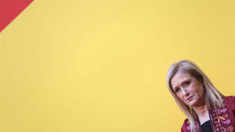 Cristina Cifuentes durante el acto. / EFE Cristina Cifuentes durante el acto. / EFE