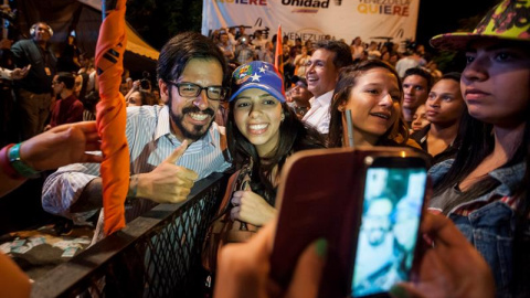 El candidato a diputado a la Asamblea Nacional Miguel Pizarro por parte de la coalición opositora Mesa de Unidad Democratica.- EFE El candidato a diputado a la Asamblea Nacional Miguel Pizarro por parte de la coalición opositora Mesa de Unidad Democratica.- EFE