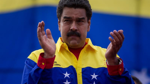 El presidente venezolano, Nicolás Maduro, asiste al cierre de campaña de la coalición oficialista Gran Polo Patriotico (GPP).- EFE El presidente venezolano, Nicolás Maduro, asiste al cierre de campaña de la coalición oficialista Gran Polo Patriotico (GPP).- EFE