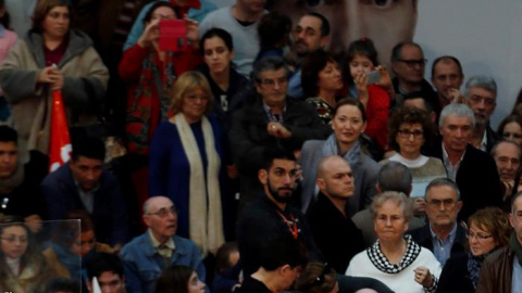 El secretario general del PSOE y candidato a la presidencia del Gobierno, Pedro Sánchez, durante el acto central de campaña del PSPV-PSOE en el Pabellón de la Font de Sant Lluís de Valencia. EFE/Kai Försterling El secretario general del PSOE y candidato a la presidencia del Gobierno, Pedro Sánchez, durante el acto central de campaña del PSPV-PSOE en el Pabellón de la Font de Sant Lluís de Valencia. EFE/Kai Försterling