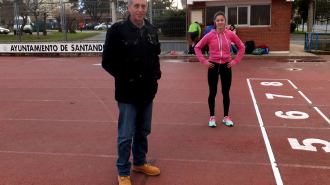 Abascal, hoy en día en una pista de atletismo. Abascal, hoy en día en una pista de atletismo.