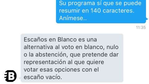 Escaños en blanco 1 Escaños en blanco 1