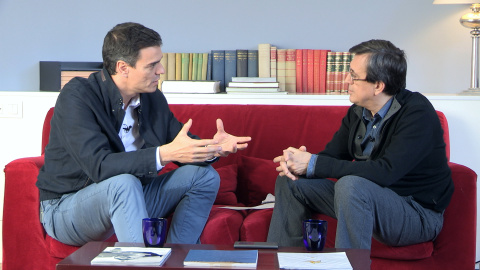 Un momento de la entrevista con Pedro Sánchez, celebrada sólo tres días antes de las elecciones generales del 20-D. Un momento de la entrevista con Pedro Sánchez, celebrada sólo tres días antes de las elecciones generales del 20-D.