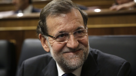 Mariano Rajoy en un debate en el Parlamento de Madrid.- REUTERS