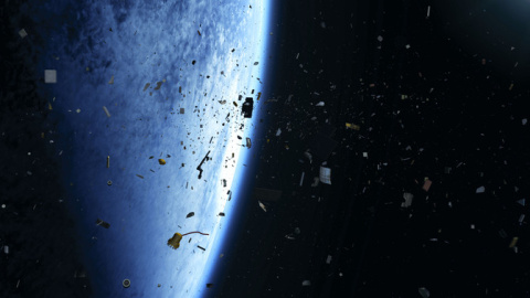 La basura espacial supone un riesgo para los satélites operacionales. / ESA/Spacejunk3D-LLC La basura espacial supone un riesgo para los satélites operacionales. / ESA/Spacejunk3D-LLC