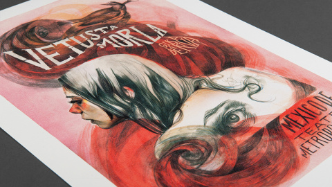 Cartel Vetusta Morla, de Paula Bonet