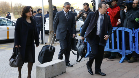 Diego Torres, socio de Iñaki Urdangarin en el Instituto Nóos, a su llegada al edificio de la Escuela Balear de la Administración Pública (EBAP) en Palma, donde se celebra el juicio del caso Nóos.- REUTERS