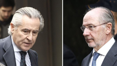 Miguel Blesa y Rodrigo Rato en dos fotografías de archivo. Miguel Blesa y Rodrigo Rato en dos fotografías de archivo.