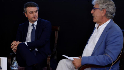 Iván Redondo y Toni Bolaño, este miércoles en Madrid. Iván Redondo y Toni Bolaño, este miércoles en Madrid.