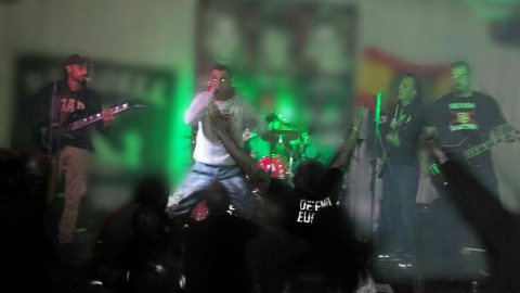 Imagen del concierto ultraderechista celebrado en Zaragoza el pasado 5 de diciembre Imagen del concierto ultraderechista celebrado en Zaragoza el pasado 5 de diciembre