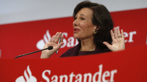 La presidenta del Banco de Santander, Ana Patricia Botín, durante la presentación de resultados del grupo en 2015. EFE/Juan Carlos Hidalgo La presidenta del Banco de Santander, Ana Patricia Botín, durante la presentación de resultados del grupo en 2015. EFE/Juan Carlos Hidalgo