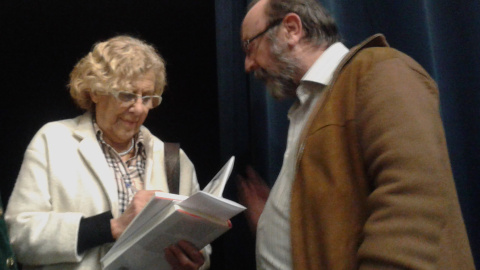Manuela Carmena en la presentación del libro 'La matanza de Atocha'. Manuela Carmena en la presentación del libro 'La matanza de Atocha'.