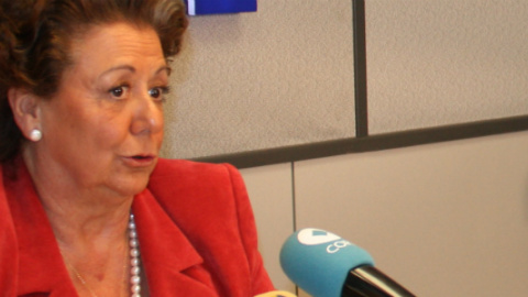 Rita Barberá durante la entrevista en la cadena COPE Rita Barberá durante la entrevista en la cadena COPE