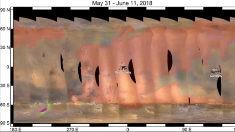 La NASA encuentra la tormenta perfecta para investigar en Marte La NASA encuentra la tormenta perfecta para investigar en Marte