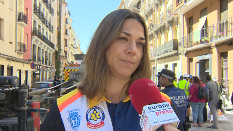 SAMUR informa de que no hay heridos por el derrumbe de Chamberí SAMUR informa de que no hay heridos por el derrumbe de Chamberí