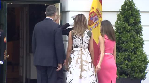 Trump recibe a los reyes en la Casa Blanca Trump recibe a los reyes en la Casa Blanca